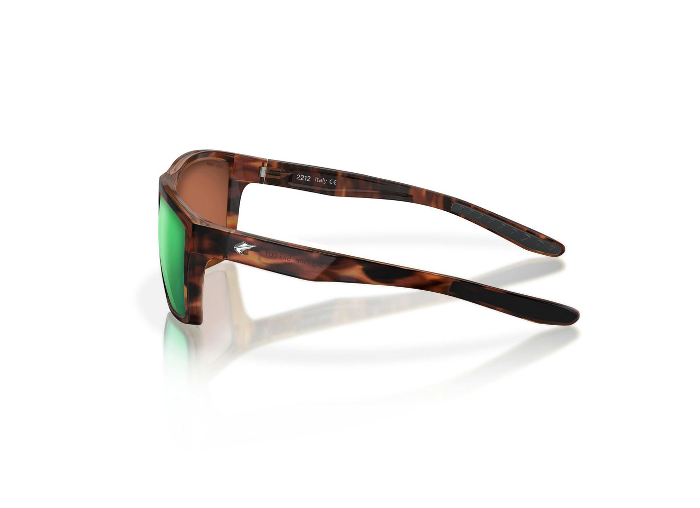 Fin-Nor Big Pine Matte Tea Tortoise Green Mirror Polycarbonate Lens
