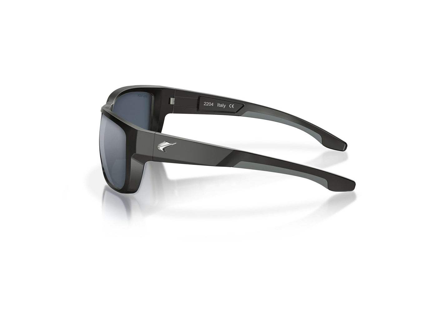 Fin-Nor 12/0 Matte Black with Grey Poly Lens