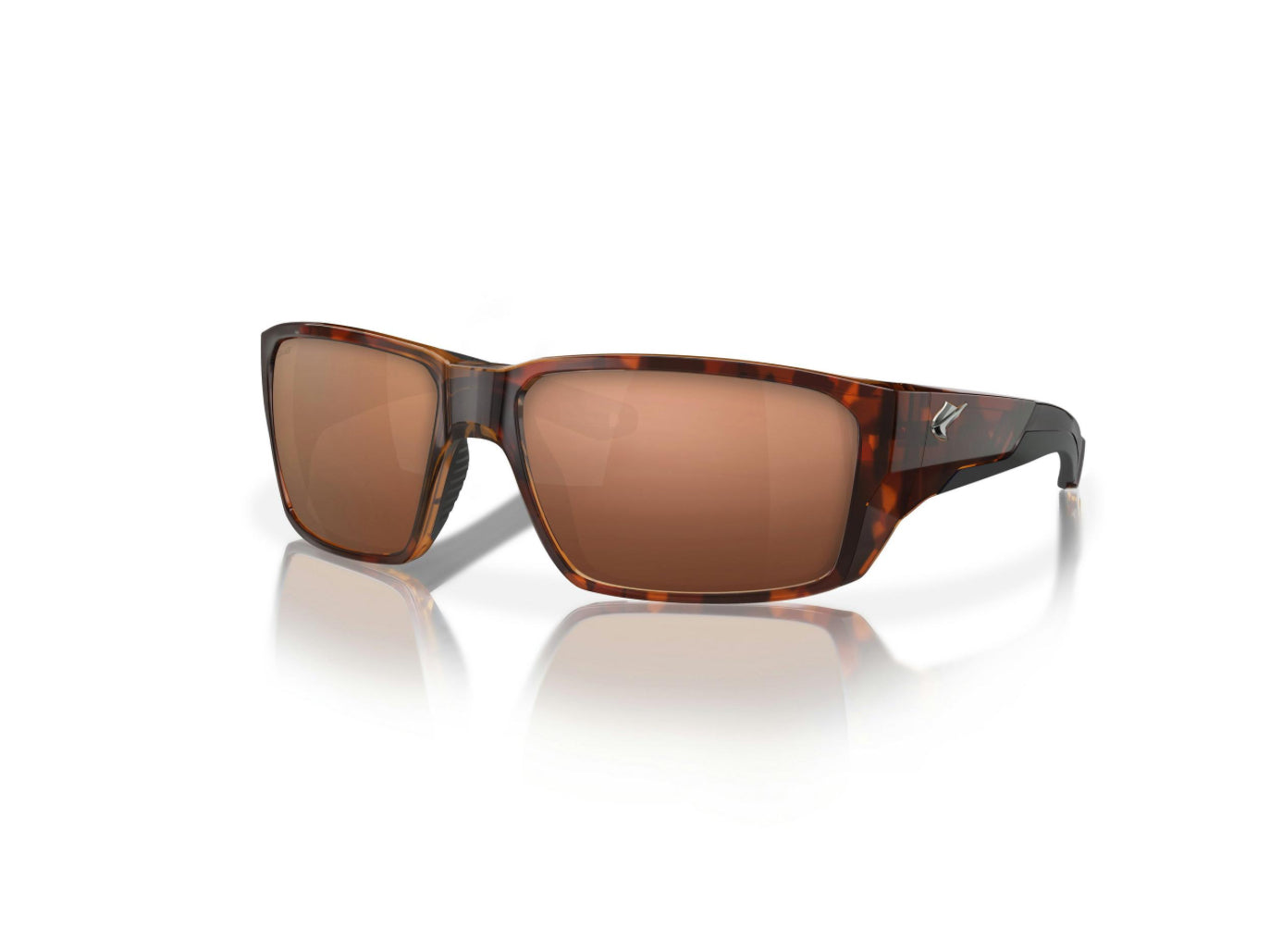 Fin-Nor Sunglasses Flybridge Matte Sienna Tortoise Copper Polycarbonate Lens