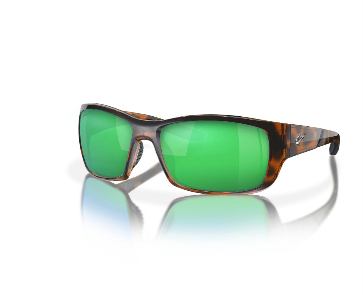 Fin-Nor Dredge Shiny Java Tortoise Green Mirror Polycarbonate Lens