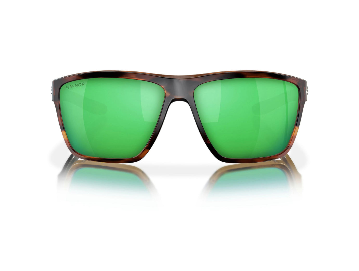 Fin-Nor Big Pine Matte Tea Tortoise Green Mirror Polycarbonate Lens