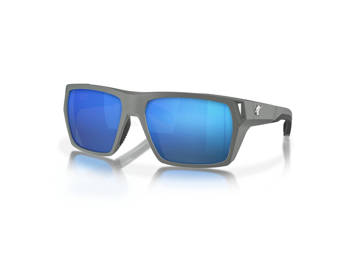 Fin-Nor Browns Bay Matte Dark Grey Blue Mirror Glass Lens