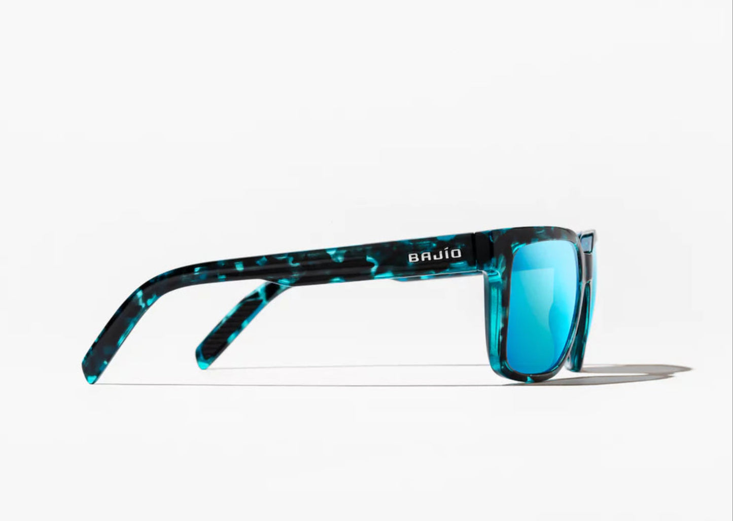 Bajio Sunglasses Paila Blue Tortoise Gloss Blue Polycarbonate Lens