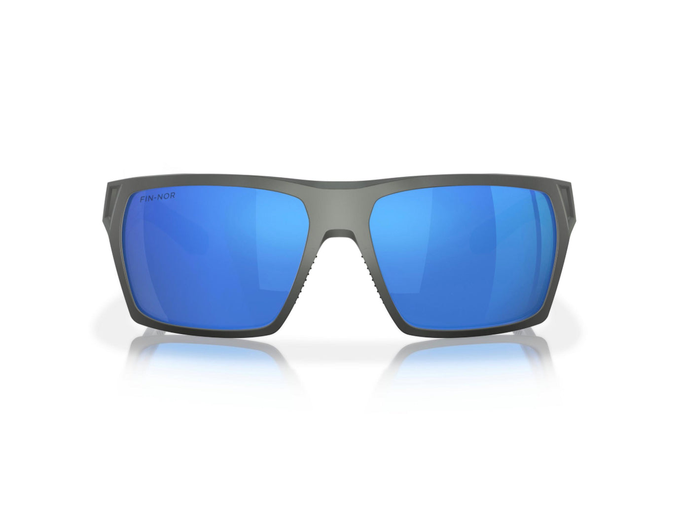 Fin-Nor Browns Bay Matte Dark Grey Blue Mirror Glass Lens
