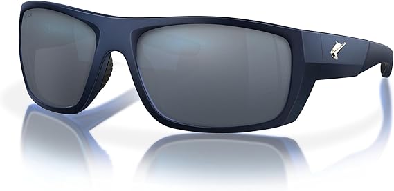 Fin-Nor Sunglasses Pinder Matte Dark Blue Grey Polarized Glass Lens