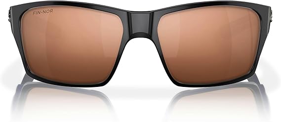 Fin-Nor Sunglasses Backdown Matte Black Copper Polarized Poly Lens