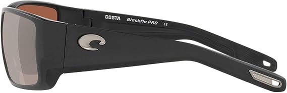 Costa Del Mar Blackfin Pro Matte Black / Silver Copper Mirror Polarized Glass Lens
