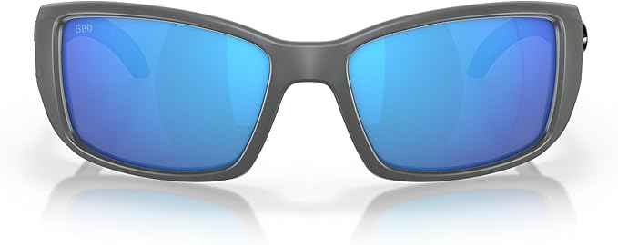 Costa Del Mar Blackfin Pro Matte Gray / Blue Mirror Glass Polarized Lens