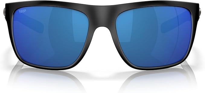 Costa Del Mar Broadbill Matte Black / Blue Mirror Polarzed Glass Lens
