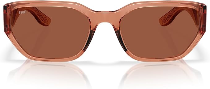 Costa Del Mar Clemente Translucent Pink Sands / Copper Polarized Poly Lens