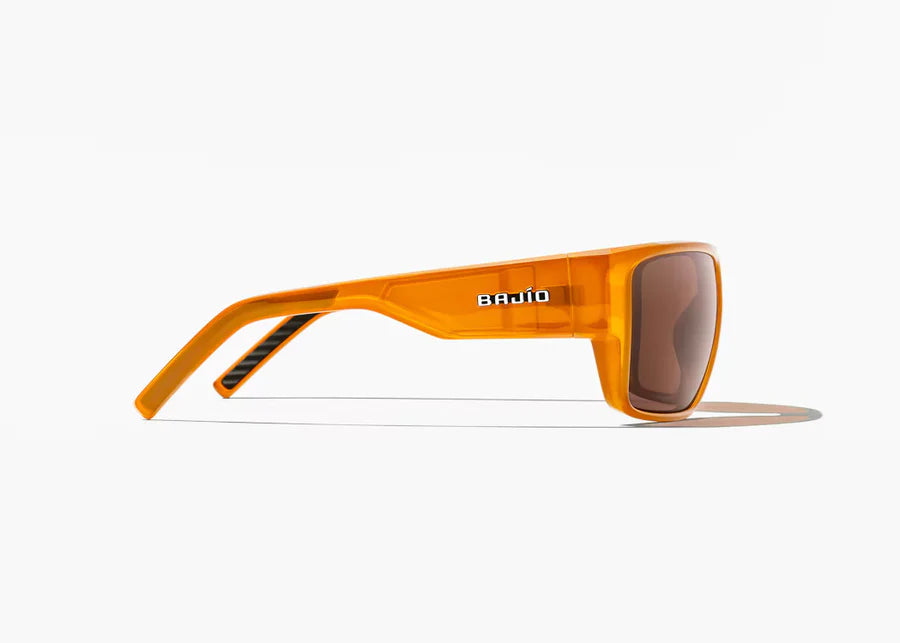 Bajio Sunglasses Ozello Mango Gloss Copper Polarized Poly Lens