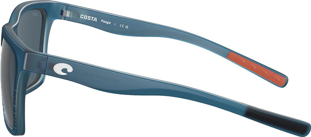 Costa Dle Mar Panga Matte Blue Fade / Grey Polarized Poly Lens