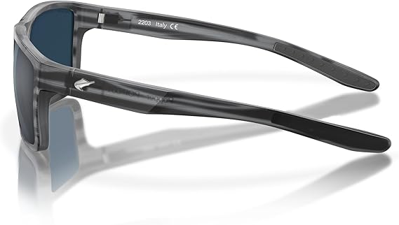 Fin-Nor Sunglasses Popper Matte Smoke Stripe Grey Poly Polarized Lens
