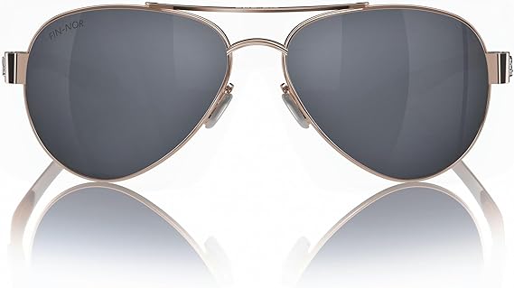 Fin-Nor Sunglasses Surf Candy Rose Gold-Amber Grey Polarized Poly Lens