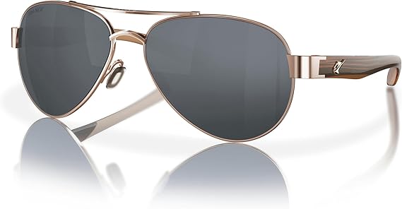 Fin-Nor Sunglasses Surf Candy Rose Gold-Amber Grey Polarized Poly Lens