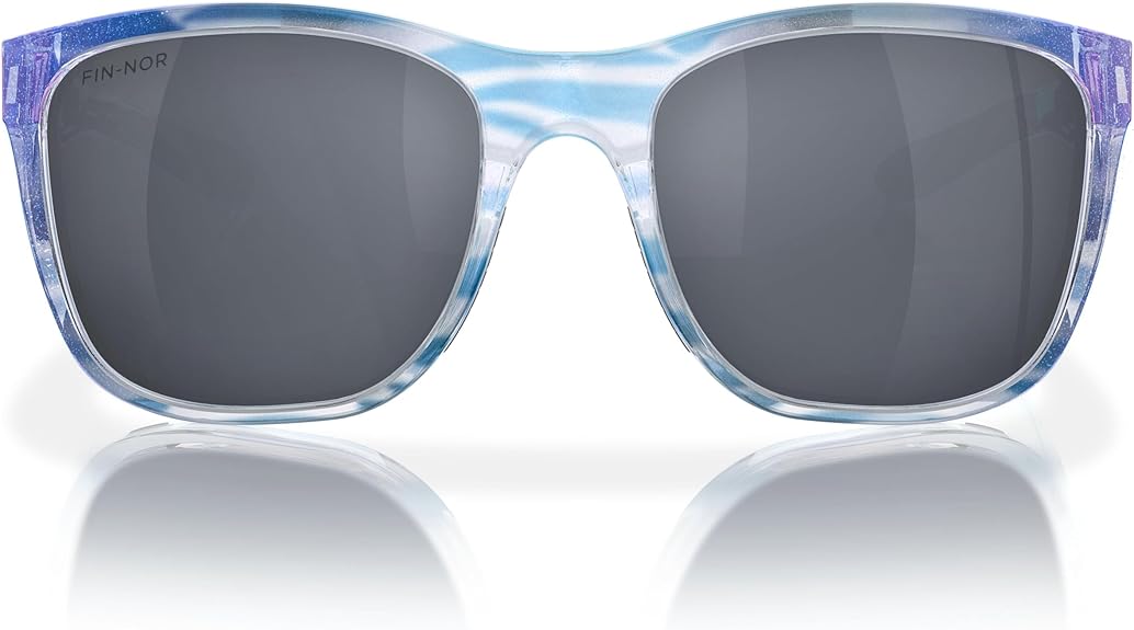 Fin-Nor Sunglasses Tilloo Iridescent Pearl Grey Poly Polarized Lens