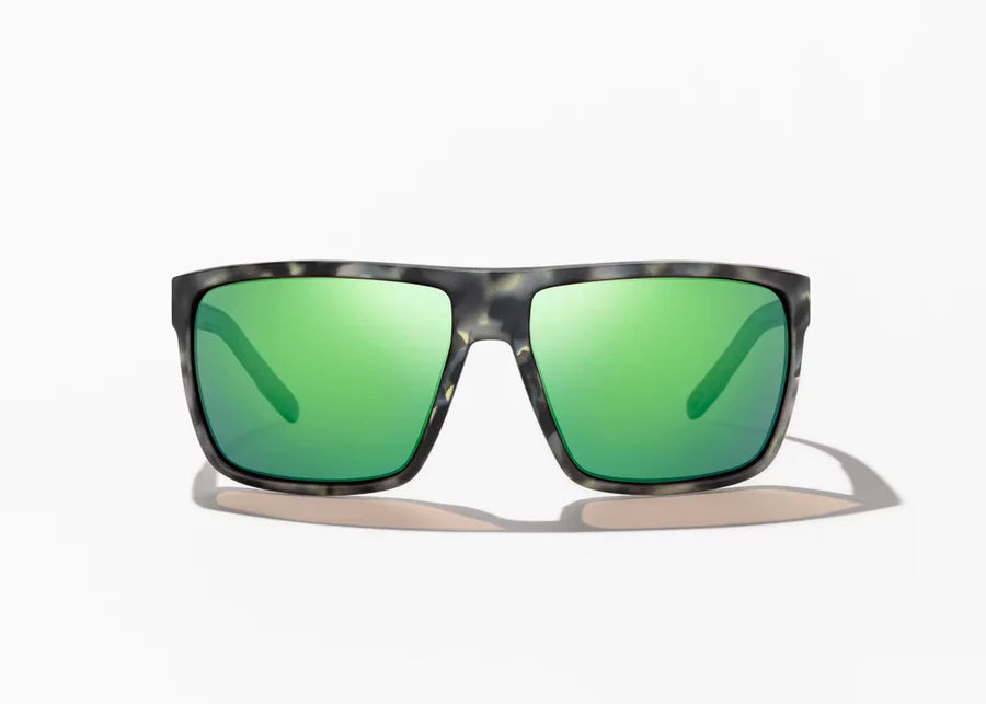 Bajio Sunglasses Toads Grey Camo Green Mirror Polarized Poly Lens
