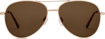 Peepers Eyewear Ultraviolet Gold Aviator Polarized Sunglasses