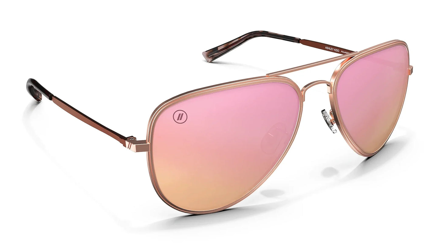 Blenders Eyewear A Series Ashley Kidd Rose Mirrored Polarized Lens