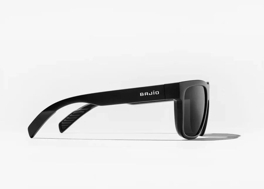 Bajio Sunglasses Caballo Matte Black Grey Polycarbonate Lens