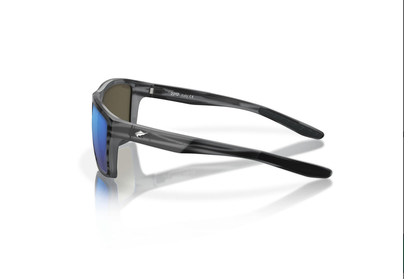 Fin-Nor Big Pine Matte Smoke Stripe Blue Mirror Glass Lens