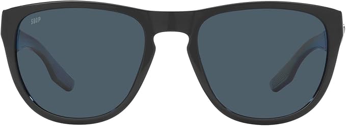Costa Del Mar Irie Shiny Black / Grey Polarized Poly Lens