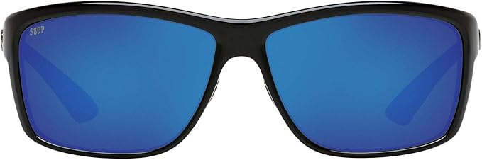 Costa Del Mar Mag Bay Shiny Black / Blue Mirror Polarized Poly 580P Lens