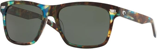 Costa Del Mar Aransas Shiny Ocean Tortoise / Grey Polarized Glass Lens