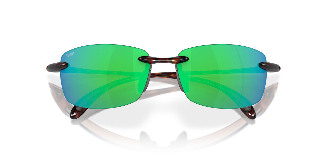 Costa Del Mar Ballast Tortoise / Green Mirror Polarized Poly Lens