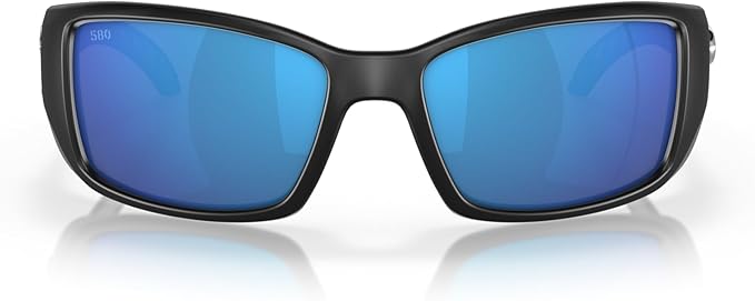 Costa Del Mar Blackfin Matte Black / Blue Mirror Polarized Poly Lens