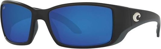 Costa Del Mar Blackfin Matte Black / Blue Mirror Polarized Poly Lens