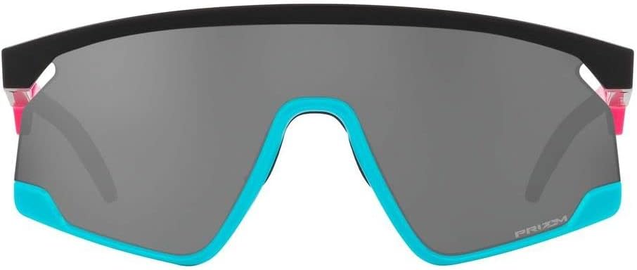 Oakley Sunglasses BXTR OO9280-0539 Matte Black, Teal, Pink Prizm Black Lens