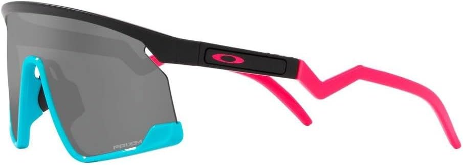 Oakley Sunglasses BXTR OO9280-0539 Matte Black, Teal, Pink Prizm Black Lens