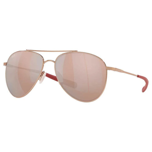 Costa Del Mar Cook Rose Gold / Copper Silver Mirror Poly Polarized Lens