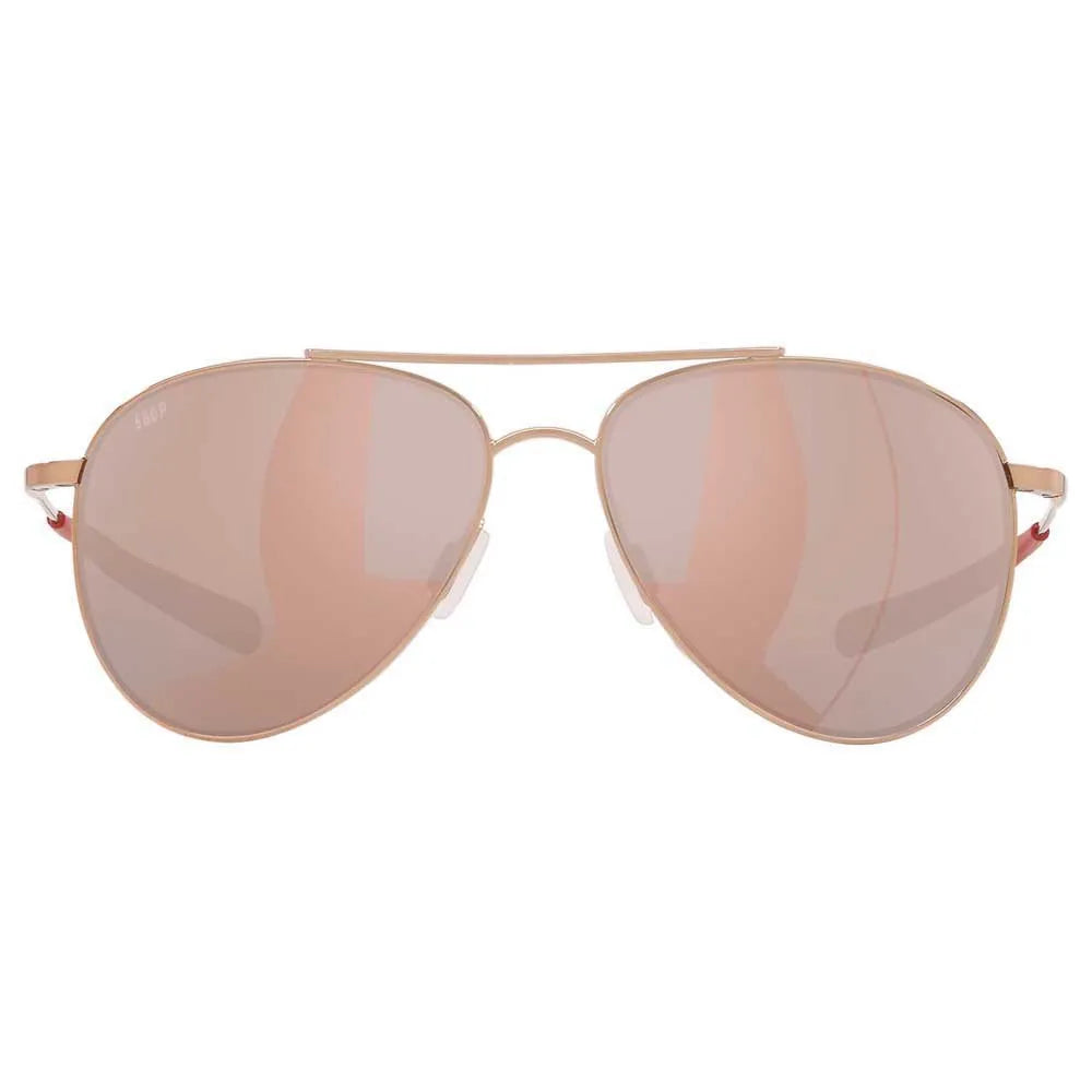 Costa Del Mar Cook Rose Gold / Copper Silver Mirror Poly Polarized Lens