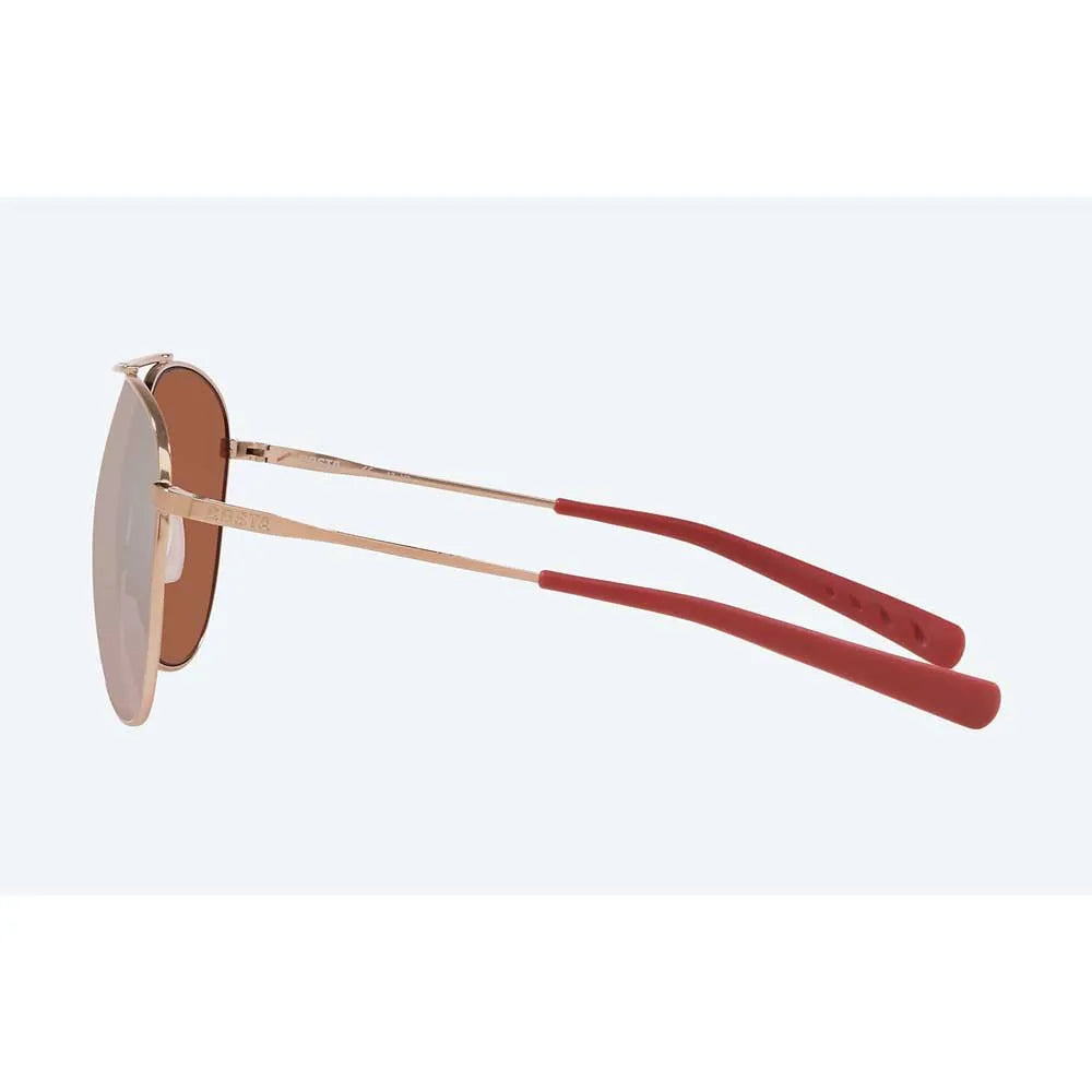 Costa Del Mar Cook Rose Gold / Copper Silver Mirror Poly Polarized Lens