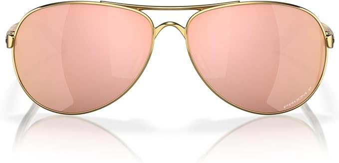 Oakley Sunglasses Feedback OO4079-3759 Polished Gold Prizm Rose Gold Polarized Lens