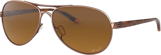 Oakley Sunglasses Feedback OO4079-14 Rose Gold Brown Gradient Polarized Lens