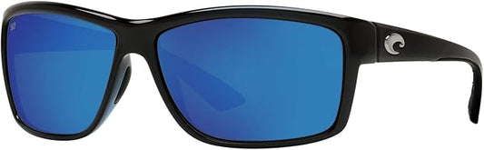 Costa Del Mar Mag Bay / Shiny Black / Blue Mirror Poly Lens