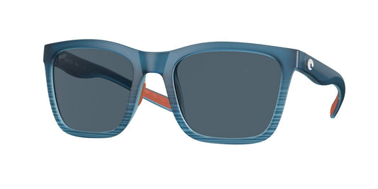 Costa Dle Mar Panga Matte Blue Fade / Grey Polarized Poly Lens