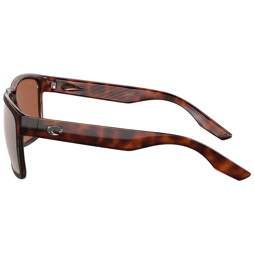 Costa Del Mar Paunch XL Tortoise / Copper Silver Mirror Polarized Poly Lens