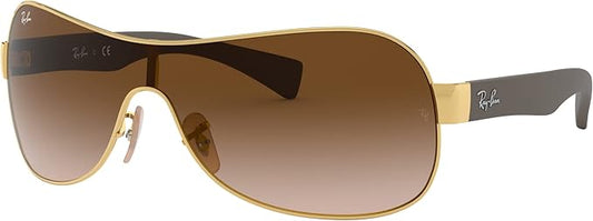 Ray-Ban Sunglasses RB3471 001/13 Avialtor Shield Arista Gold Brown Gradient Lens