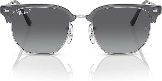 Ray-Ban SunglassesClubmaster Square RJ9116S 7134/T3 Opal Blue Grey on Silver Grey Gradient Polarized Lens