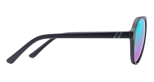 Blenders Sunglasses: Skyway / Magic Roy Black with Polarized Blue Rainbow Gradient Lens